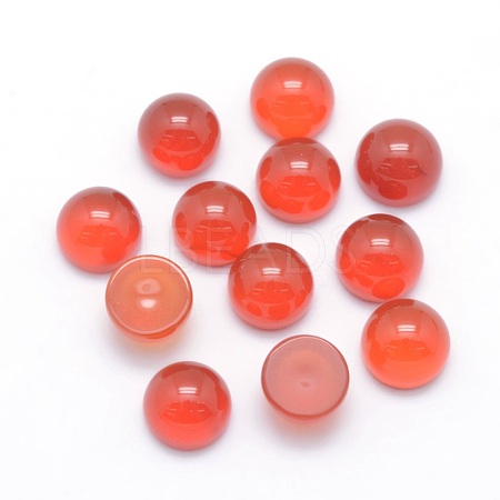 Natural Carnelian Cabochons X-G-P393-R03-6mm-1