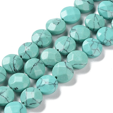 Synthetic Turquoise Beads Strands G-K357-B07-01-1