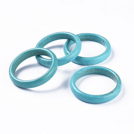 Synthetic Turquoise Bangles BJEW-XCP0003-03-1