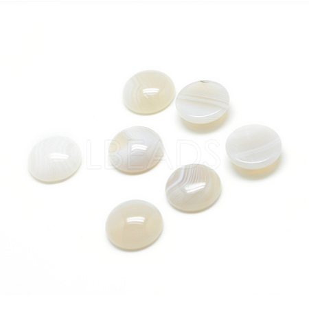 Natural Agate Gemstone Cabochons G-T020-8mm-28-1