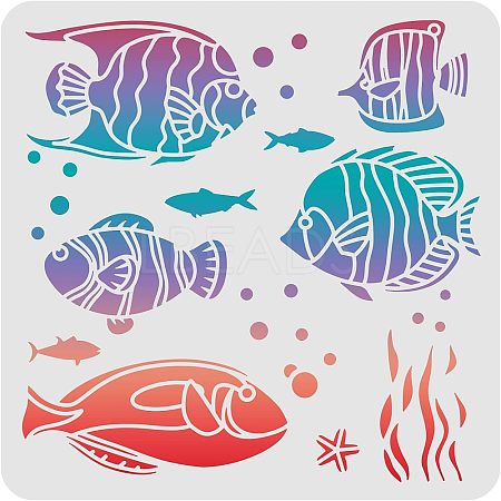 Plastic Reusable Drawing Painting Stencils Templates DIY-WH0172-500-1