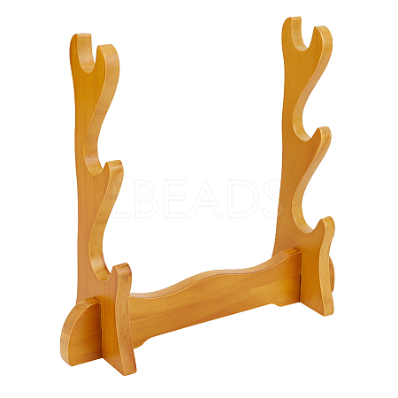 3-Tier Wood Sword Display Stands ODIS-WH0004-12-1