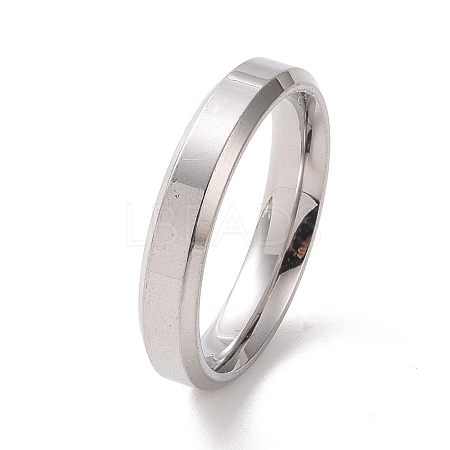 201 Stainless Steel Plain Band Ring for Women RJEW-I089-47P-1