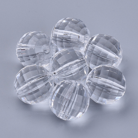Transparent Acrylic Beads TACR-Q254-10mm-V01-1