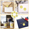 6 Patterns Aluminium-foil Paper Adhesive Embossed Stickers DIY-WH0451-011-4