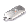Brass Micro Pave Cubic Zirconia Charms ZIRC-I054-12P-3