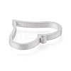 Tarnish Resistant 304 Stainless Steel Open Back Bezel Pendants STAS-K208-06P-2