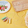 8Pcs Acrylic Heart Yarn Storage Ring TOOL-BC0002-81-5