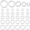 50Pcs 5 Styles 925 Sterling Silver Open Jump Rings STER-BBC0006-19-1