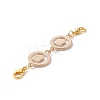 3Pcs 3 Styles Zinc Alloy Crystal Rhinestone Double Lobster Claw Clasps FIND-JF00104-4