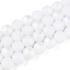 Frosted Opaque Glass Beads Strands GLAA-T032-P10mm-MBB02-2