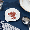 Coffee Cup Pattern Ceramic Spoon Holder AJEW-WH0348-181B-02-4