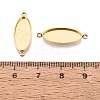 304 Stainless Steel Connector Cabochon Settings STAS-Q113-37G-3