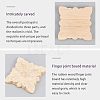 Natural Solid Wood Carved Onlay Applique Craft WOOD-FH0001-35-5