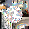 Rainbow Prism Plastic Electrostatic Glass Window Stickers DIY-WH0502-28-5