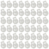 50Pcs PP Plastic Iron Spring Cord Locks KY-CN0002-36A-7