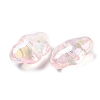 UV Plating Transparent Rainbow Iridescent Acrylic Beads OACR-C016-31A-2