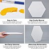 Hexagon Painting Canvas Panel Drawing Boards DIY-NB0004-10-5