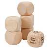 Schima Wood Blank Dice WOOD-WH0124-154B-1