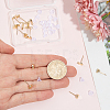 Brass Stud Earring Findings KK-BBC0028-29B-3