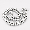 Electroplated Non-magnetic Synthetic Hematite Beads Strands G-T061-54I-2