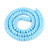 AB Color Plated Opaque Glass Beads Strands GLAA-T026-3x6mm-P06-2