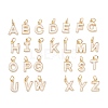 Rack Plating Brass Letter Pendants KK-I687-01G-1