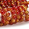 Spray Painted Crackle Glass Beads Strands X-CCG-Q002-10mm-10-2
