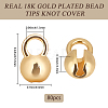 80Pcs Brass Bead Tips KK-BBC0023-37-2