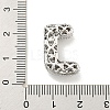 Platinum Plated Brass Micro Pave Cubic Zirconia Pendants KK-L073-001P-J-3