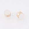 Brass Rubber Ear Nuts X-KK-T025-41G-2
