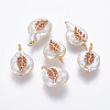 Natural Cultured Freshwater Pearl Pendants PEAR-L027-06A-1