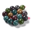 Dyed Natural Malaysia Jade Beads Strands G-G021-01D-02-3