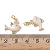 Brass Micro Pave Cubic Zirconia Pendants KK-F924-19A-G02-3