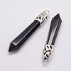 Synthetic Blue Goldstone Big Pointed Pendants LS-G-D860-C29-P-1