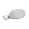 Non-Tarnish 304 Stainless Steel Pendants STAS-G249-01-P-3