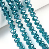 Electroplate Glass Beads Strands EGLA-A034-T8mm-A33-4