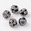 Round Handmade Indonesia Beads IPDL-L002-09B-2