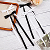Big Bowknot Polyester Alligator Hair Clips AJEW-CP0008-39B-4