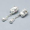 999 925 Sterling Silver Dangle Charms STER-T002-159S-2