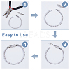 10Pcs 2 Colors Bowknot Rack Plating Brass Clear Cubic Zirconia Watch Band Clasps ZIRC-DC0001-09-3