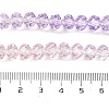Transparent Painted Glass Beads Strands X1-DGLA-A034-T8mm-A05-4