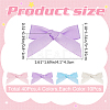 Bowknot Polyester Alligator Hair Clips AJEW-CP0008-35C-2