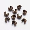 Brass Crimp Beads Covers X-KK-H291-NFAB-NF-1