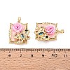 Brass Enamel Pendants KK-SZC0009-12G-01-3