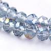 Electroplate Glass Faceted Rondelle Beads Strands EGLA-D020-3x2mm-18-3