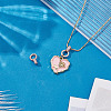 2Pcs 925 Sterling Silver Micro Pave Clear Cubic Zirconia Enhancer Shortener Bails STER-AR0001-22RG-4