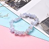 Natural Mixed Stone Chip Beaded Stretch Bracelets for Girl Women BJEW-JB06647-5