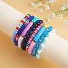 8Pcs 6 Style Synthetic Imperial Jasper & GLass Beaded Stretch Bracelets Set BJEW-SW00086-04-4