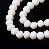 Opaque Solid Color Glass Beads Strands X1-EGLA-A034-P4mm-D17-3